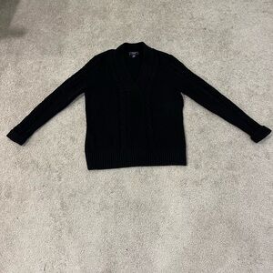 Chaps V-Neck Cable Knit Sweater